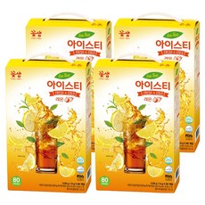 꽃샘 아이스티 레몬, 14g, 80개입, 4개