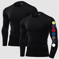 ARMEDES 男款長袖素色瑜珈登山騎行健行底層衣內層衣上衣 2件組 AR-52