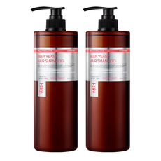 HAARAZ 啤酒酵母強健豐盈洗髮精 嬰兒爽身粉香, 2瓶, 1L