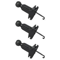 redbean 纜線夾鋼製掛鉤槓桿式出風口車用支架零件 DLAM, 3個, 黑色