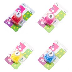 Allode 手帳裝飾造型打洞機4件組, 1套, 4號(玫瑰, 雛菊, 兔子, 手)