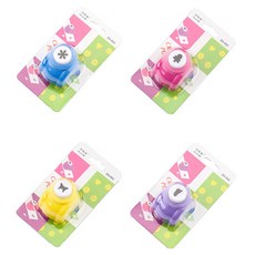 Allode 手帳裝飾造型打洞機4件組, 1套, 3號(雪花, 樹, 蝴蝶, 腳掌)