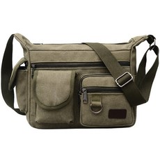 Hilio 男士腰包 日常單肩包 斜背包, 卡其色