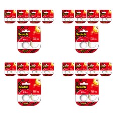 3M Scotch 膠帶臺 18mm x 15m 581D, 單色, 20個