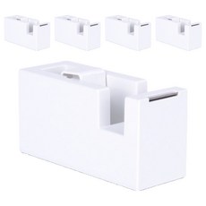 NUSIGN 得力 ABS 膠帶座 NS121, 白色, 6個