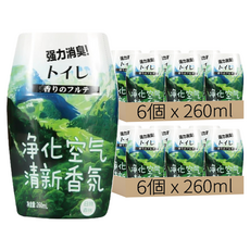 空氣清淨清新香氛, 浴室香氛套裝, 強力消臭, 日照森林香型, 260ml, 12個