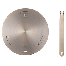 Roy Wing圓形感應板不銹鋼感應加熱板+手柄金色, 1個