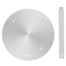 Roy Wing圓形感應板不銹鋼感應加熱板+手柄銀色, 1個