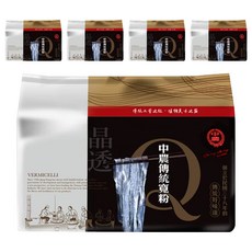 中農粉絲 傳統寬粉 Q薄軟嫩 晶瑩剔透 適合各式寬粉煲、涼拌寬粉等料理, 210g, 5袋