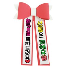 러블리팜 에바폼 컬러 인간 화환 2 환갑축하, 코랄핑크, 1개