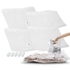 Easy Compact 壓縮包 單包 衣服 中號 6p + 大號 4p + 羽絨被 中號 4p + 大號 2p + 夾子 5p, 1套