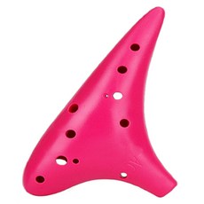 OYQ 自然陶笛, 1個, 12孔 粉紅色, 單一商品