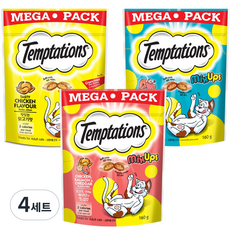 템테이션 믹스업 2종 + 클래식 1종 고양이 간식 세트, 혼합맛(믹스업/맛있는 닭고기맛), 160g, 4세트