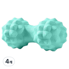 쏙쏙채움 시원한 심플 마사지볼 14cm, 4개, B타입 땅콩볼 그린