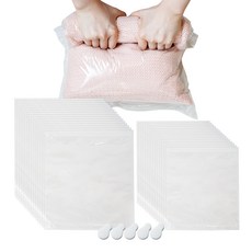 Easy Compact 旅行壓縮包 中號 35 x 50 cm 15p + 大號 50 x 60 cm 15p + 夾子 5p, 1套
