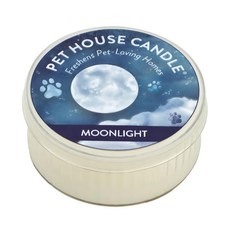 PET HOUSE 室內除臭寵物香氛蠟燭 黑夜月光, 無煙, 黃豆蠟與純棉芯, 植物精油, 1.5oz, 60g, 1罐