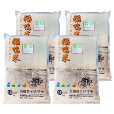 稻鴨米 有機全胚芽米, 1.5kg, 4包