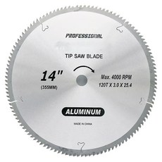 TOOLLINE 高速切割機 切割機 鋁用鋸片 355mm, 1個, 單一商品