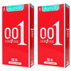 okamoto 岡本 衛生套 001 ZERO ONE 52mm, 2盒, 4個