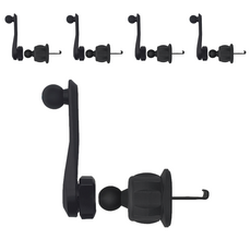 DC NET WORK 車用360度旋轉式出風口智慧型手機支架, 黑色, 5個