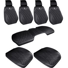 순잠 썸머 컬러풀 카시트 풀세트, 블랙, 1세트