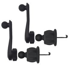 DC NET WORK 車用360度旋轉式出風口智慧型手機支架, 黑色, 2個