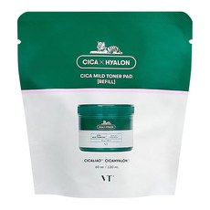 VT COSMETICS 老虎積雪草爽膚棉片 補充包 130ml, 60片, 1包