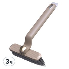 스카위즈 3in1 욕실 청소 브러시, 3개, 브라운