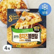 풀무원 8치즈블렌딩 스윗허니 치즈피자 (냉동), 330g, 4개, 1개입