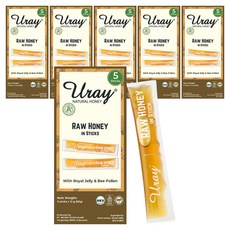 우라이 허니 에이플러스 스틱 5p, 60g, 6개