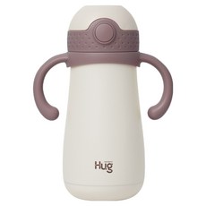 마더케이 허그 스테인리스 빨대컵, 350ml, 1개, 플럼