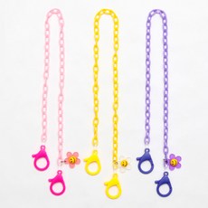 迷你花朵口罩防掉鍊 3件組