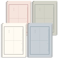 Popofancy 簡單4分數學練習本抗菌筆記本, 8本, 混色