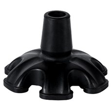 Dr.Pelis J 防滑拐杖橡膠腳墊 22mm 6腳, 黑色, 1個