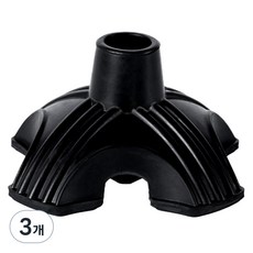 Dr.펠리스제이 防滑拐杖橡膠頭墊片 22mm 4腳, 黑色, 3個