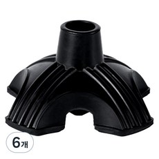 Dr.펠리스제이 防滑拐杖橡膠頭墊片 22mm 4腳, 黑色, 6個