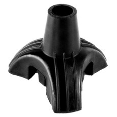 Dr. Felice J 防滑拐杖橡膠頭套 22mm 3腳, 黑色, 1個