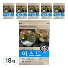 청은에프엔비 엔제스트 인스턴트 이스트 저당, 60g, 18개