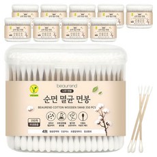 뷰렌드 비건 멸균 나무 면봉, 350개입, 30개