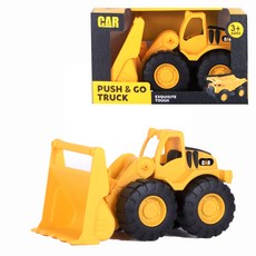 Bochuka 玩沙中型推土機玩具, 黃色 + 黑色, 1個