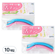 松本 拱形舌苔清潔器 藍粉色, 17g, 10個