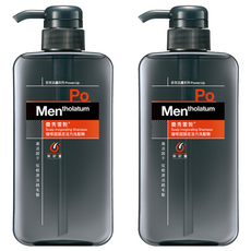 MENTHOLATUM 曼秀雷敦 男士咖啡因頭皮活力洗髮精, 550ml, 2瓶