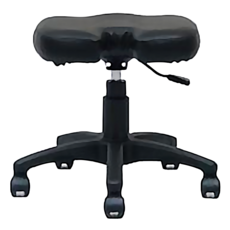 收納王妃 雲朵凳防潑水皮面辦公椅, 黑色