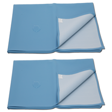 皮革防水片淺藍色 90 x 130 cm, 2個