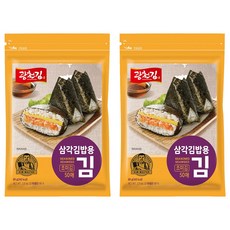 광천김 삼각김밥용 김 조미 50매, 60g, 2개