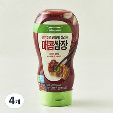 풀무원 튜브형 매콤 쌈장 (냉장), 360g, 4개