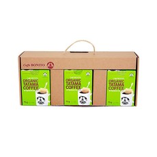 카페보니또 유기농 타타마 커피 선물세트, 유기농 원두 티백 75g x 3개, 1세트