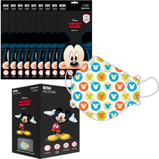 迪士尼米奇圖案 KF94防塵口罩 S號, 30片, 白色, 1盒