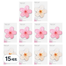 Appree Sticky Leaf 櫻花基本款便利貼 2入組 S, White + Pink, 15套