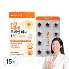 비타민마을 비건 식물성 루테인 미니, 60정, 15개